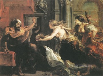  Rubens Malerei - Tereus mit dem Kopf seines Sohnes Itylus Barock Peter Paul Rubens Konfrontiert